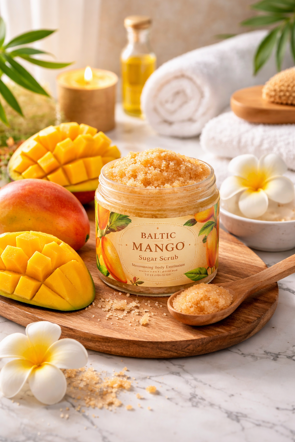 Baltic Mango Sugar Scrub: Create a Luxury Home Spa Experience