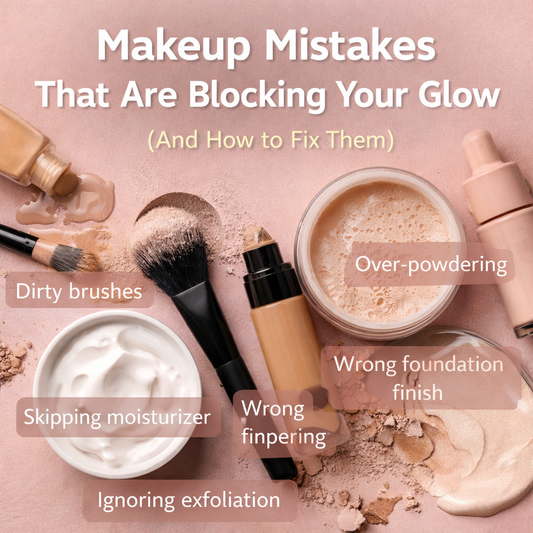 💄 Makeup Mistakes That Are Blocking Your Glow (And How to Fix Them)