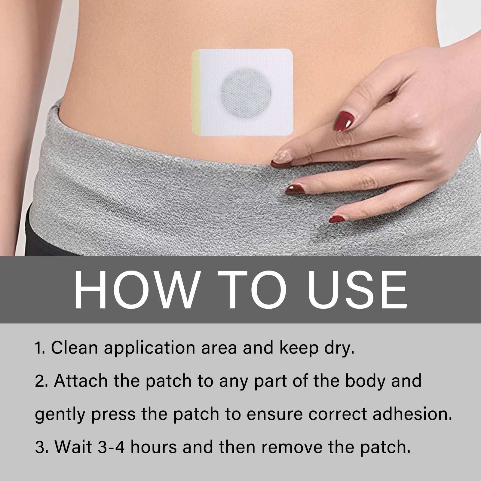 Ximonth Bee Venom Lymphoid Body Shaping Patch, Firming Flab Fat Belly Arms Bye Meat Body Lymph Care Patch