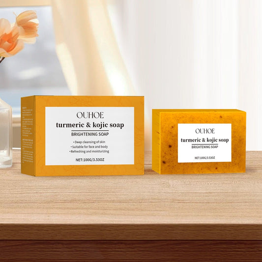 Lemon Turmeric Brightening Soap Gently Cleanses The Skin, Moisturizes, Hydrates And Replenishes Water. It Is A Facial And Body Care Soap
