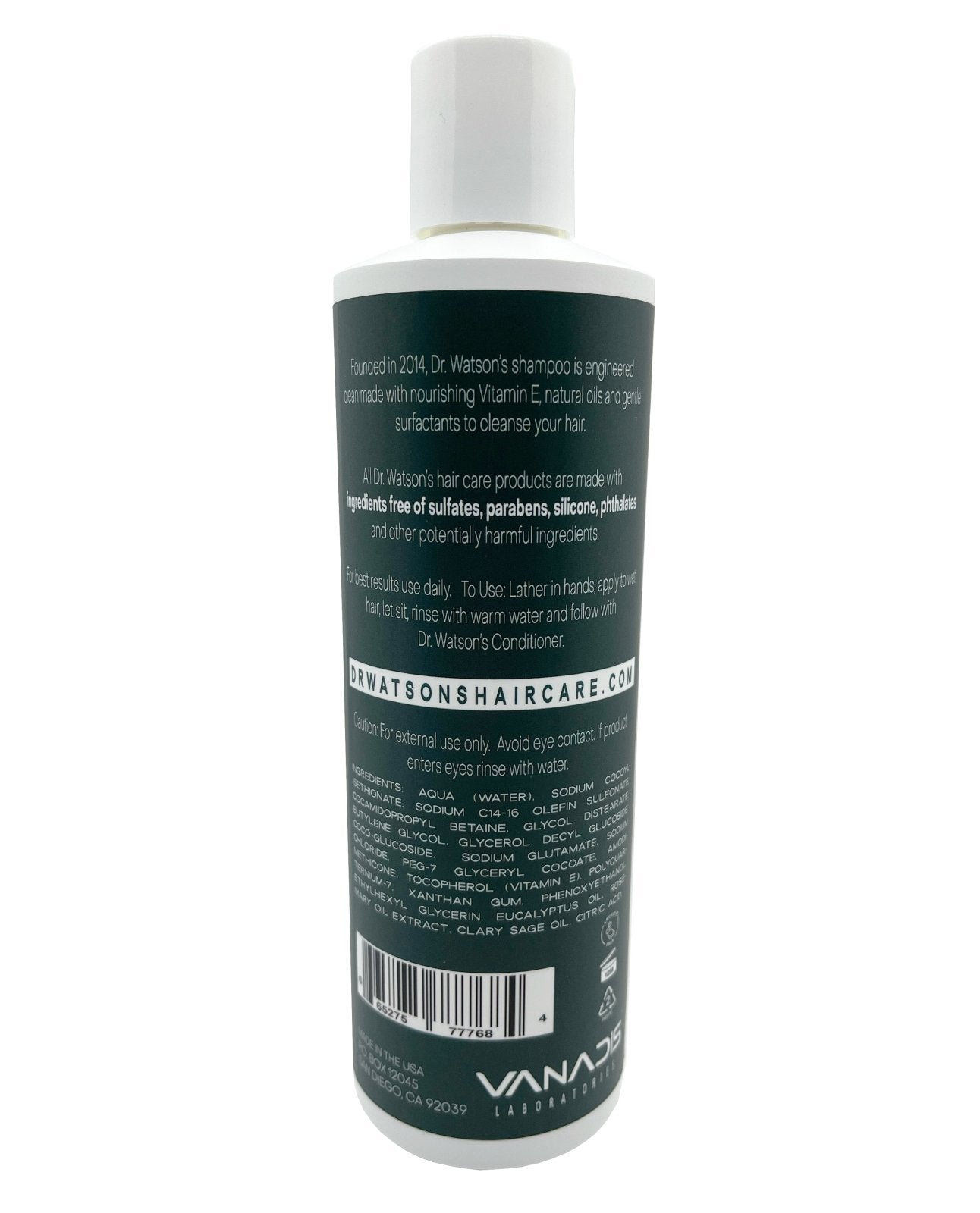 Dr. Watson's Hair Care | Shampoo | The Original | Sulfate Free | pH Balanced | 16 Oz.